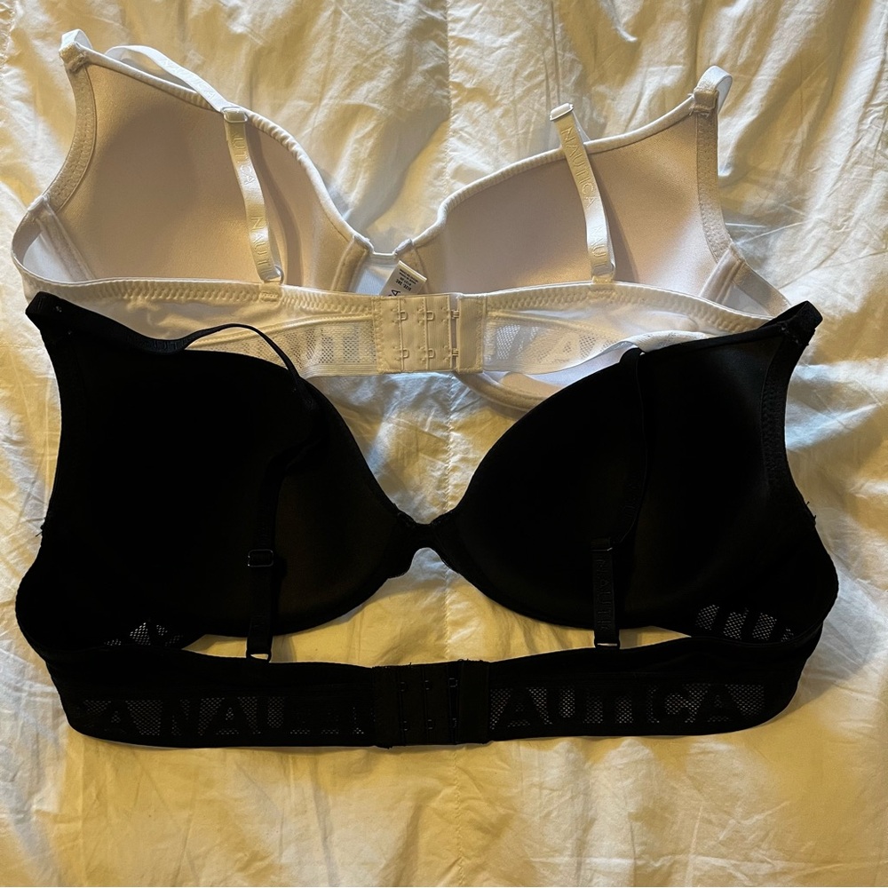 Nautica Bundle - Black and White Padded Underwire Bras New w/o Tag - Picture 2 of 3